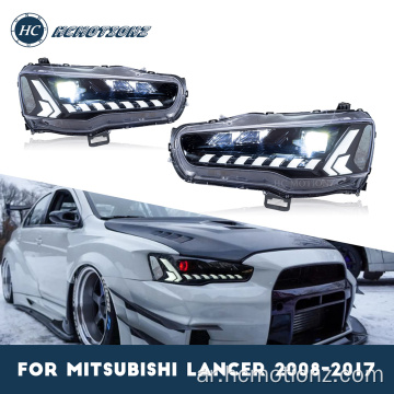 Hcmotionz 2008-2017 Mitsubishi Lancer المصابيح الأمامية
